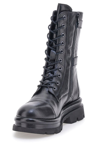 Pittarello FOCUS KI6062 schwarze Stiefeletten mit Schnallen und Profilsohle