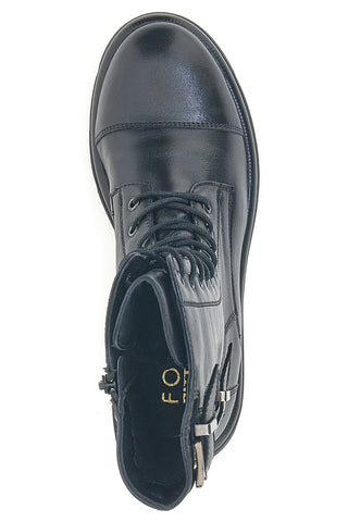 Pittarello FOCUS KI6062 schwarze Stiefeletten mit Schnallen und Profilsohle