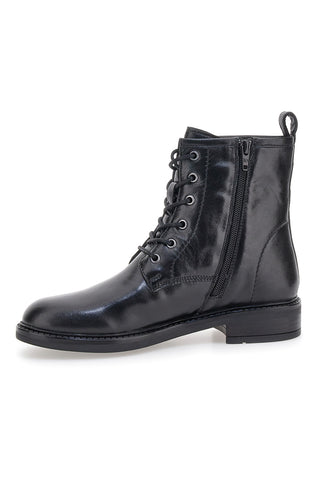 Anfibi neri con stringhe e zip laterale Pittarello Focus KI5242