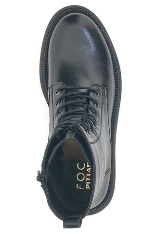 Pittarello Focus KI6193 schwarze Amphibien mit Profilsohle und seitlichem Reißverschluss