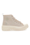 Beige High-Top-Schuhe aus Stoff mit dicker Sohle, Cotton Belt CBW522A0002