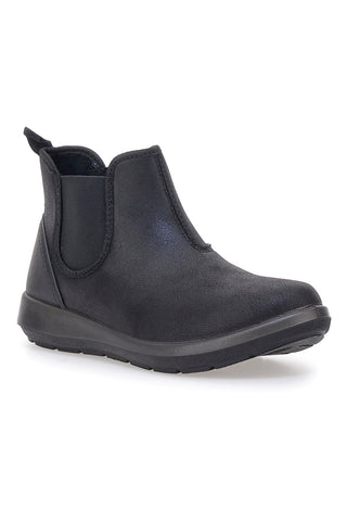 Stivaletti neri con inserti elastici e suola flessibile Inblu 70 WG