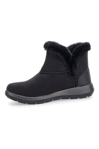 Stivaletti neri con interno in pelo e suola flessibile Inblu 71 WG