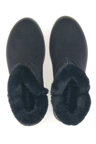 Stivaletti neri con interno in pelo e suola flessibile Inblu 71 WG