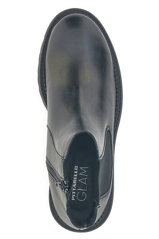 Stivaletti neri in vera pelle con suola carrarmato Pittarello glam 6436019