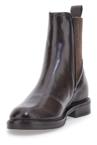 Pittarello Must Have T81228 Schwarze Chelsea-Stiefel aus echtem Leder