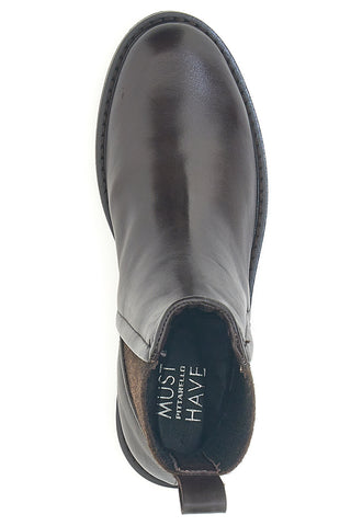 Pittarello Must Have T81228 Schwarze Chelsea-Stiefel aus echtem Leder
