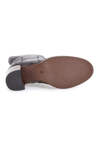 Stivaletti Tronchetti moka in vera pelle con tacco Pittarello Must have T26206