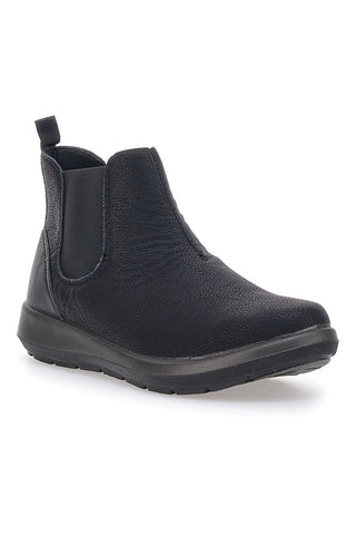 Stivaletti neri con inserti elastici e suola leggera Inblu 59 WG