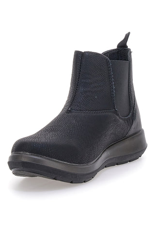 Stivaletti neri con inserti elastici e suola leggera Inblu 59 WG