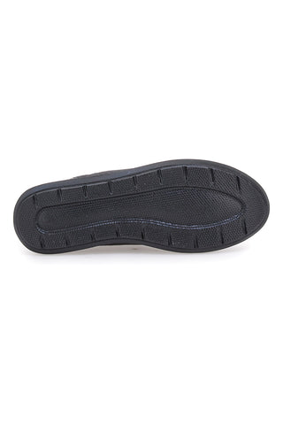 Stivaletti neri con inserti elastici e suola leggera Inblu 59 WG