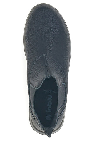 Stivaletti neri con inserti elastici e suola leggera Inblu 59 WG