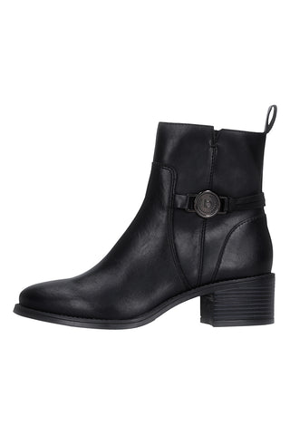 Schwarze Stiefeletten mit Reißverschluss Bugatti 415AMQ3D50001000