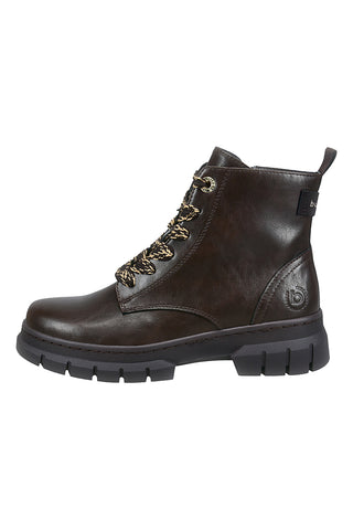Braune Stiefeletten mit seitlichem Reißverschluss von Bugatti 435ANC3E50006100