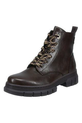 Braune Stiefeletten mit seitlichem Reißverschluss von Bugatti 435ANC3E50006100