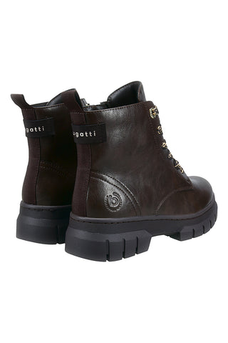 Braune Stiefeletten mit seitlichem Reißverschluss von Bugatti 435ANC3E50006100