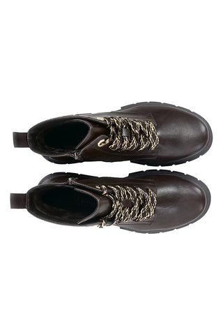 Braune Stiefeletten mit seitlichem Reißverschluss von Bugatti 435ANC3E50006100