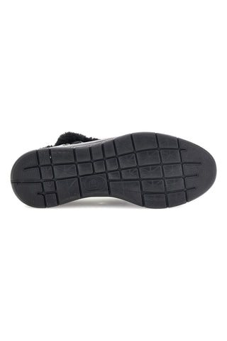 Stivaletto Nero con Zip e Bordo con Pelo Plocadi MIN4195