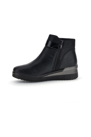 Stivaletti Nero con Zip e Fibbia Plocadi MINB226
