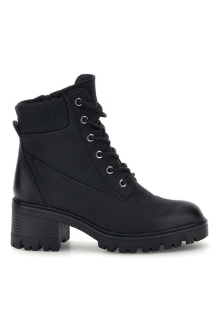 Schwarze Stiefeletten mit Absatz und Schnürung Altemberg 2303936