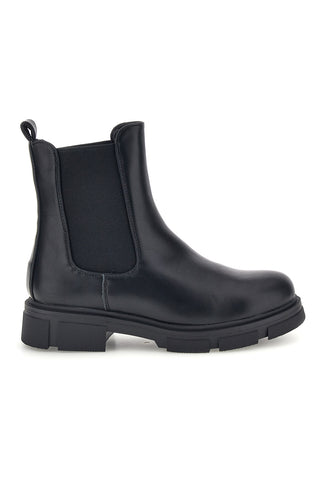 Stivaletti Beatles Neri con Suola Carrarmato The first P739