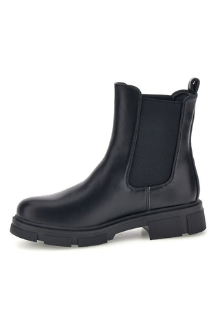 Stivaletti Beatles Neri con Suola Carrarmato The first P739