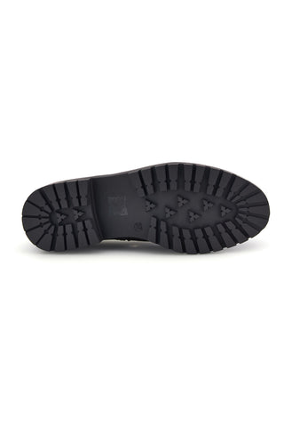 Braune Chelsea-Stiefeletten mit Brogue-Verzierung von The First P744