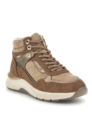 Sneakers alte tortora con inserti laminati e interno caldo Relife 686725807B04R