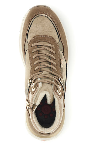 Sneakers alte tortora con inserti laminati e interno caldo Relife 686725807B04R