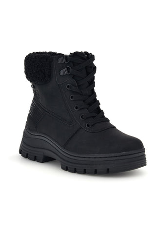 Stivaletti neri water repellent con bordo in teddy e interno caldo Relife 588722808B01R