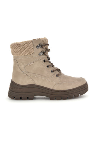 Stivaletti beige water repellent con bordo in maglia e interno caldo Relife 588722808B13R