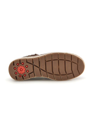 Stivaletti marroni con bordo in maglia zip e interno caldo Relife 586722801B09R