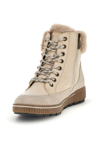 Stivaletti beige con bordo in pelo e interno caldo Relife 686722801B19R