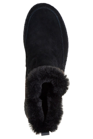 Schwarze Stiefeletten aus Wildleder mit seitlichem Reißverschluss: Skechers Wilshire Blvd Fresh Zip