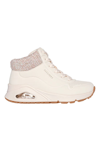 Sneaker mit seitlichem Reißverschluss und Plateau-Sohle: Skechers Uno Gen1 Darling Daze
