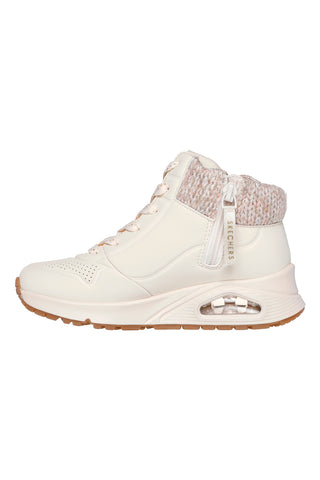 Sneaker mit seitlichem Reißverschluss und Plateau-Sohle: Skechers Uno Gen1 Darling Daze