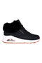 Schwarze Sneaker mit seitlichem Reißverschluss: Skechers Uno Fall Air