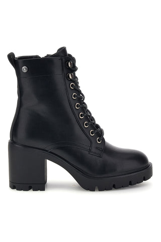 Schwarze Schnürstiefel mit breitem Absatz aus der Pittarello-Kollektion BT24182004