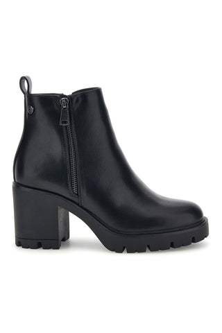 Schwarze Stiefeletten mit breitem Absatz und Profilsohle – Pittarello Capsule BT24182003