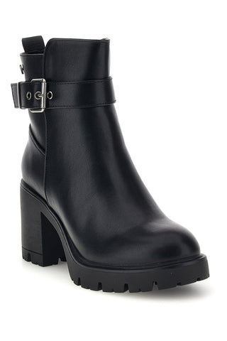Schwarze Stiefeletten mit hohem Absatz und Profilsohle von Pittarello Capsule BT24182024