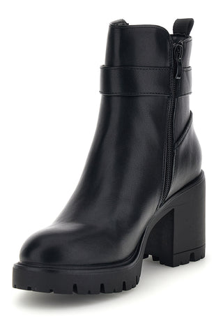Schwarze Stiefeletten mit hohem Absatz und Profilsohle von Pittarello Capsule BT24182024