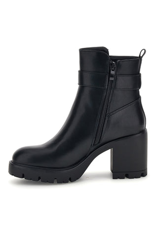 Schwarze Stiefeletten mit hohem Absatz und Profilsohle von Pittarello Capsule BT24182024