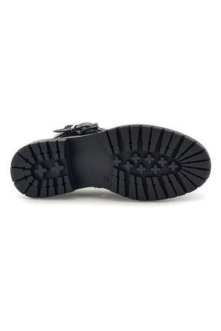 Schwarze Stiefeletten mit Schnallen und Profilsohle von Pittarello Capsule BT23059108