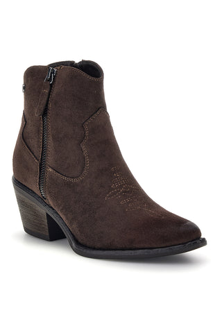 Braune Cowboy-Stiefeletten mit doppeltem Reißverschluss von Pittarello Capsule BT261528201