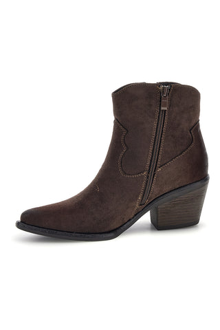 Braune Cowboy-Stiefeletten mit doppeltem Reißverschluss von Pittarello Capsule BT261528201