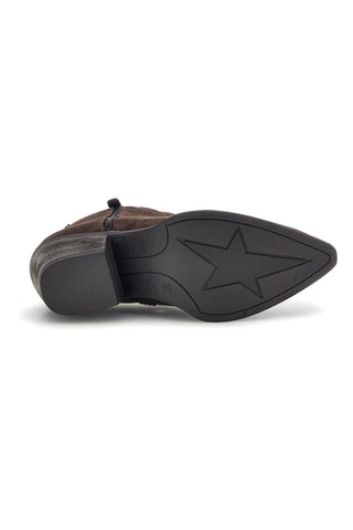 Braune Cowboy-Stiefeletten mit doppeltem Reißverschluss von Pittarello Capsule BT261528201
