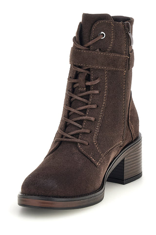 Braune Stiefeletten mit Absatz und Schnalle von Pittarello, Modell BT261527203