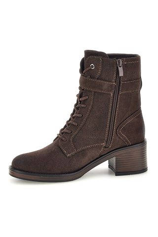 Braune Stiefeletten mit Absatz und Schnalle von Pittarello, Modell BT261527203
