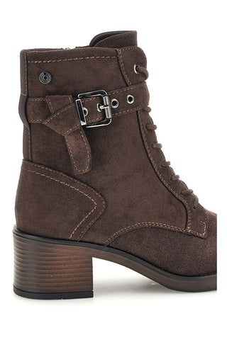 Braune Stiefeletten mit Absatz und Schnalle von Pittarello, Modell BT261527203