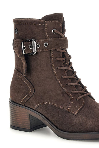 Braune Stiefeletten mit Absatz und Schnalle von Pittarello, Modell BT261527203